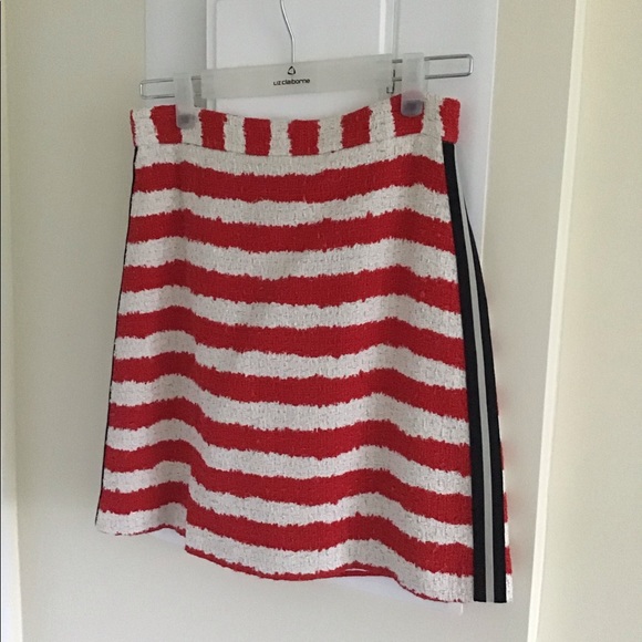 MSGM red tweed skirt size 42/ M - Picture 6 of 6